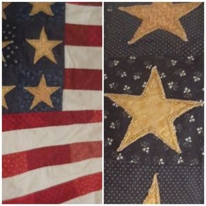 Patchwork handmade flag of America